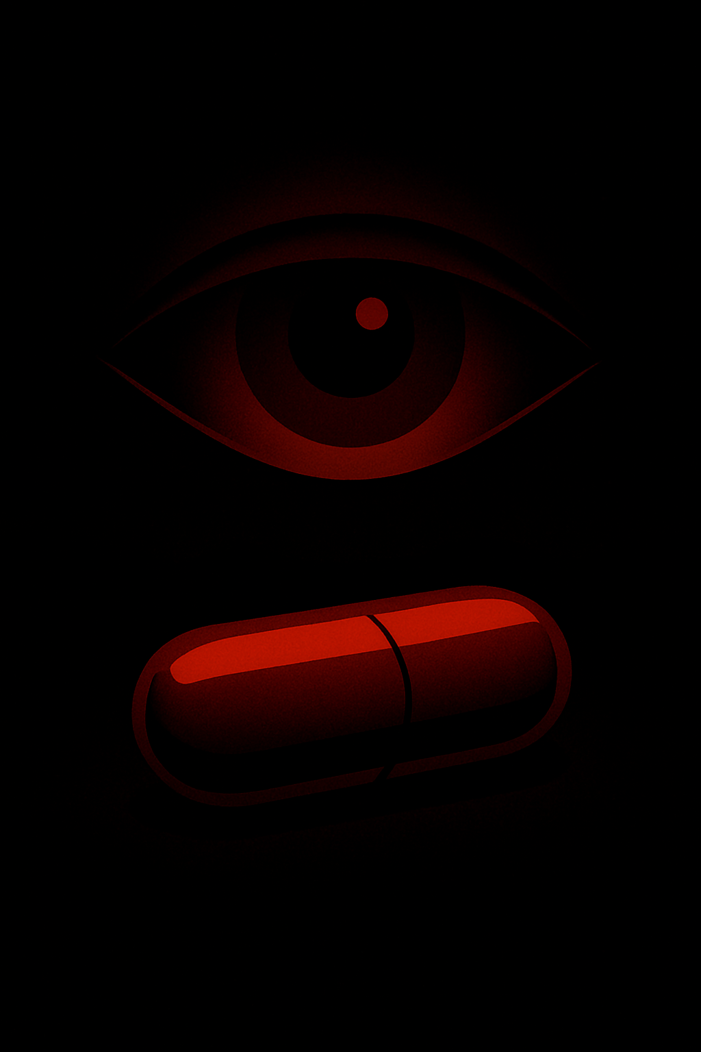 Red Pill Eye Symbol